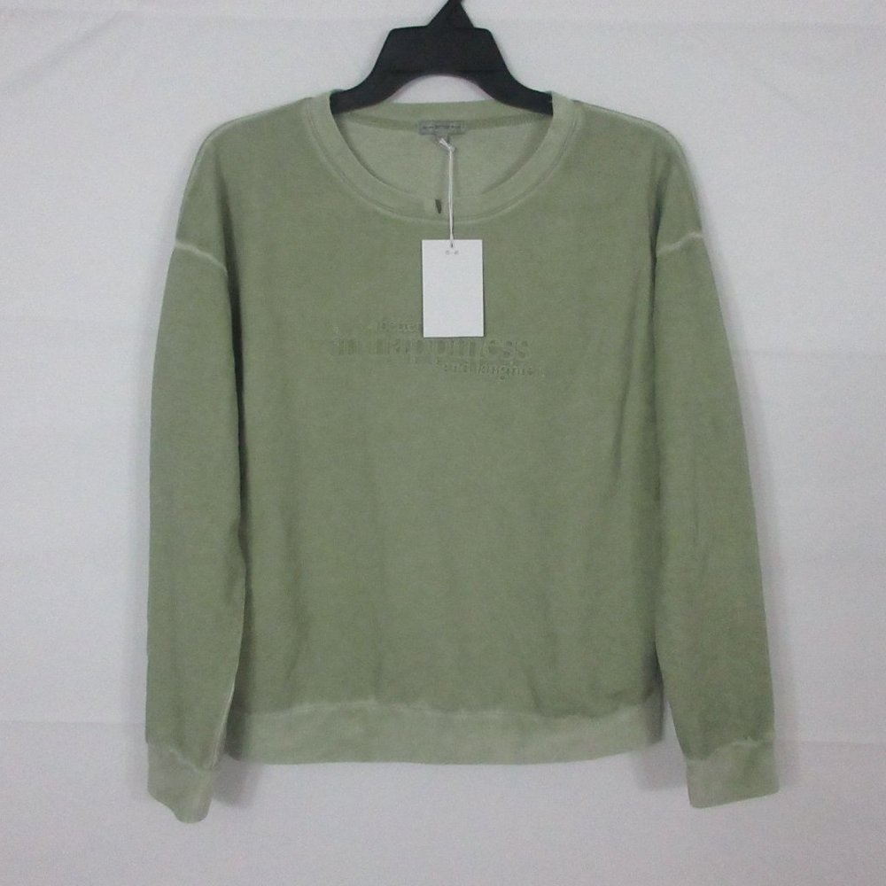 Better Rich NY Crew Sweat Sweatshirt women's in Salvia Green Happy Crew Slit SMA